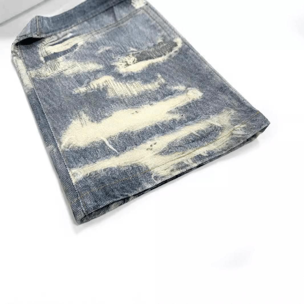 Other Distressed Wide Leg Jeans - Torn & Shredded Denim Size US 30 / EU 46 - 6 Thumbnail
