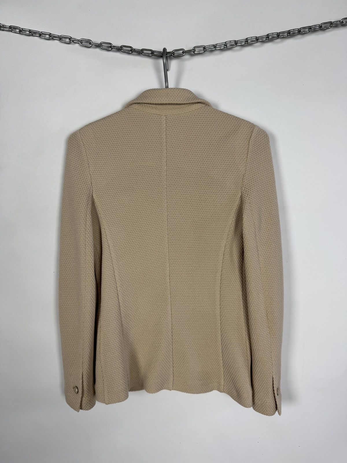 Circolo 1901 Circolo 1901 Blazer Virgil Wool Beige Textured Knit Jacket Size S / US 4 / IT 40 - 10 Thumbnail