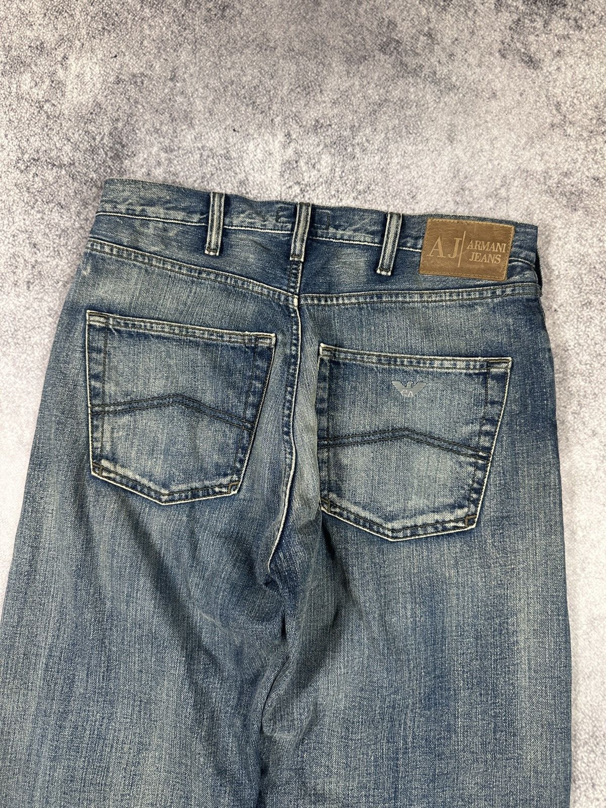 Armani Y2K Vintage Armani Jeans Logo Pants Streetwear Casual VTg M Size US 33 - 3 Thumbnail