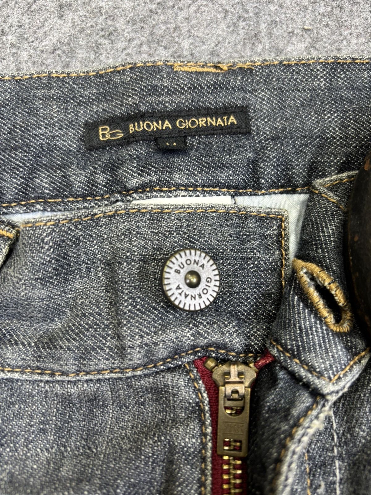 Japanese Brand 💥Flare💥Buona Giornata Twisted Leg Flare Denim F921 Size US 32 / EU 48 - 9 Thumbnail