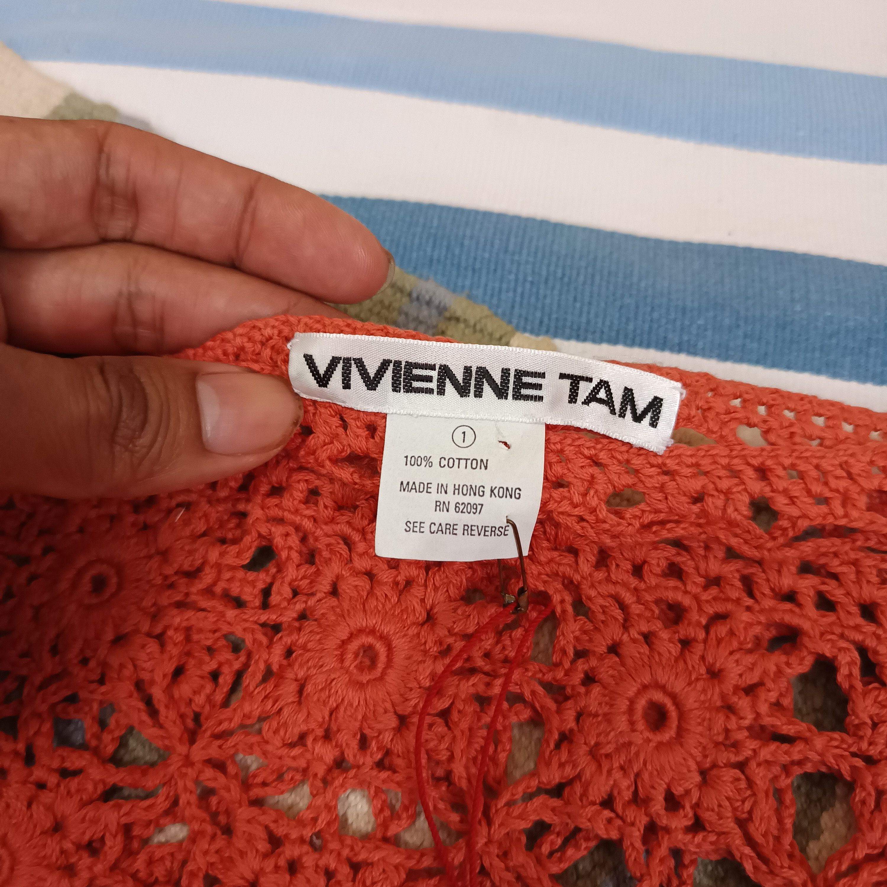 Vivienne Tam VIVIENNE TAM CROCHET KNITT TOP Size S / US 4 / IT 40 - 5 Thumbnail