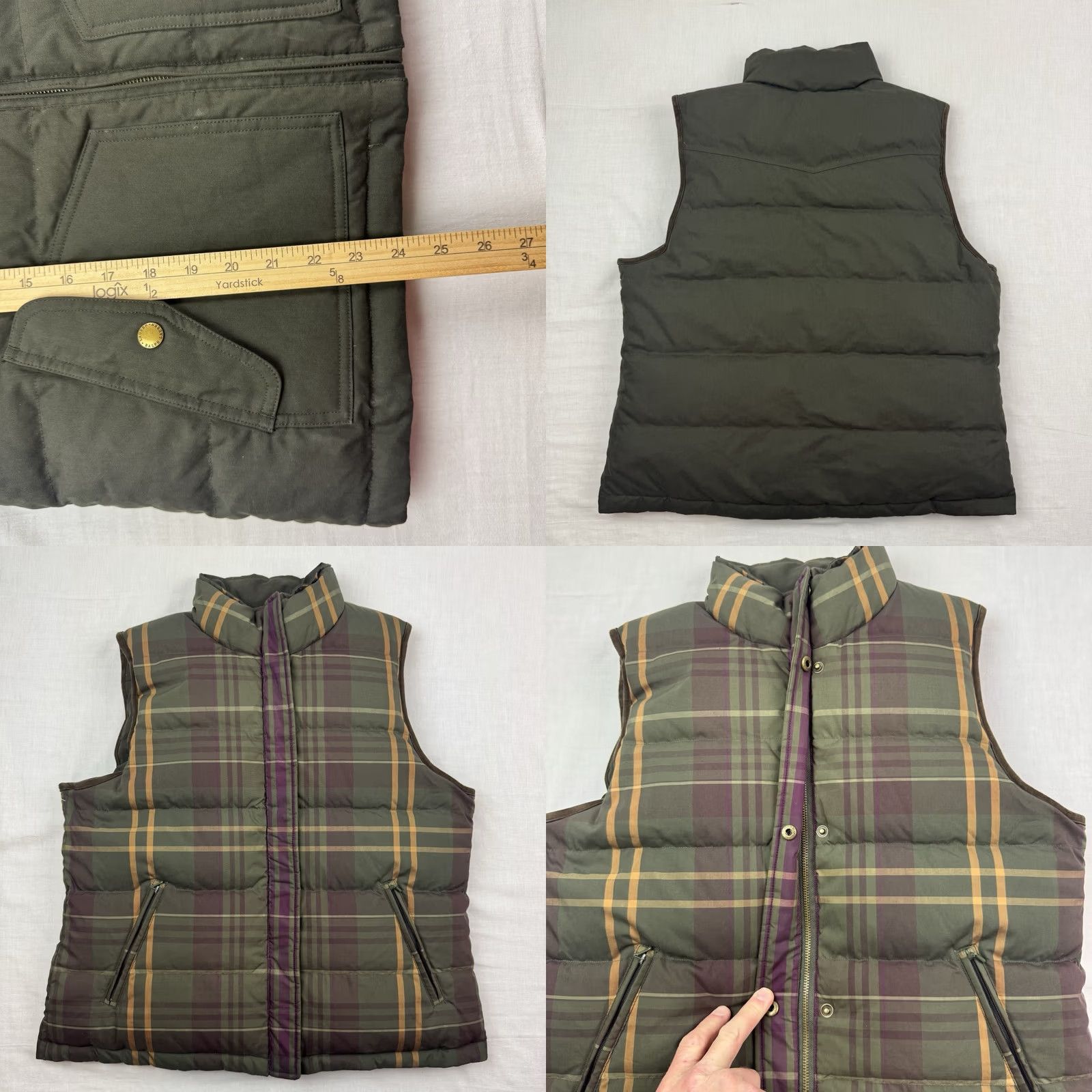 Ralph Lauren VINTAGE Lauren Ralph Lauren Puffer Vest Womens Large Reversible Down Filled Green 90s Y2K Preppy Mens Womens Boys Girls Size L / US 10 / IT 46 - 8 Thumbnail