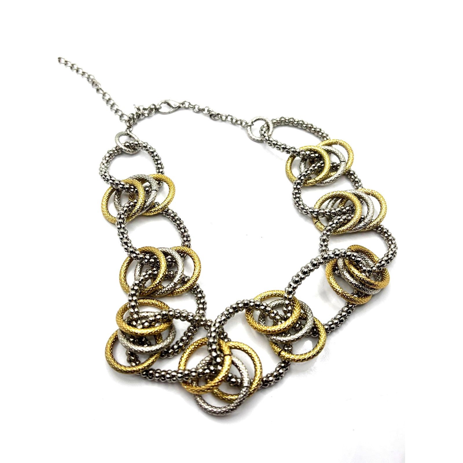 Express EXPRESS Women's Two-Tone Circle Chain Necklace Size ONE SIZE - 6 Thumbnail
