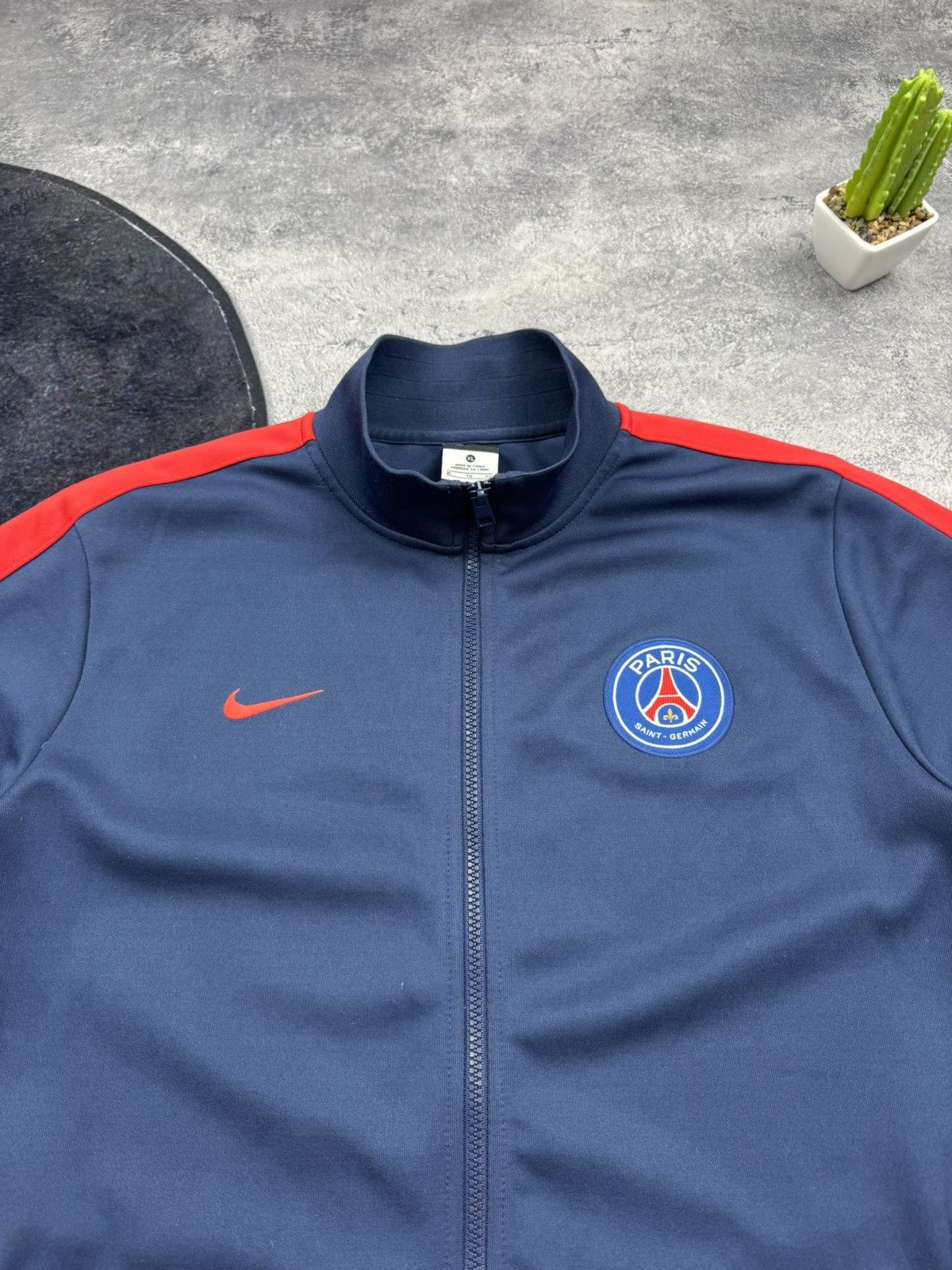Nike Nike Paris Saint-Germain PSG Track Jacket Full Zip Soccer Size US XL / EU 56 / 4 - 4 Thumbnail