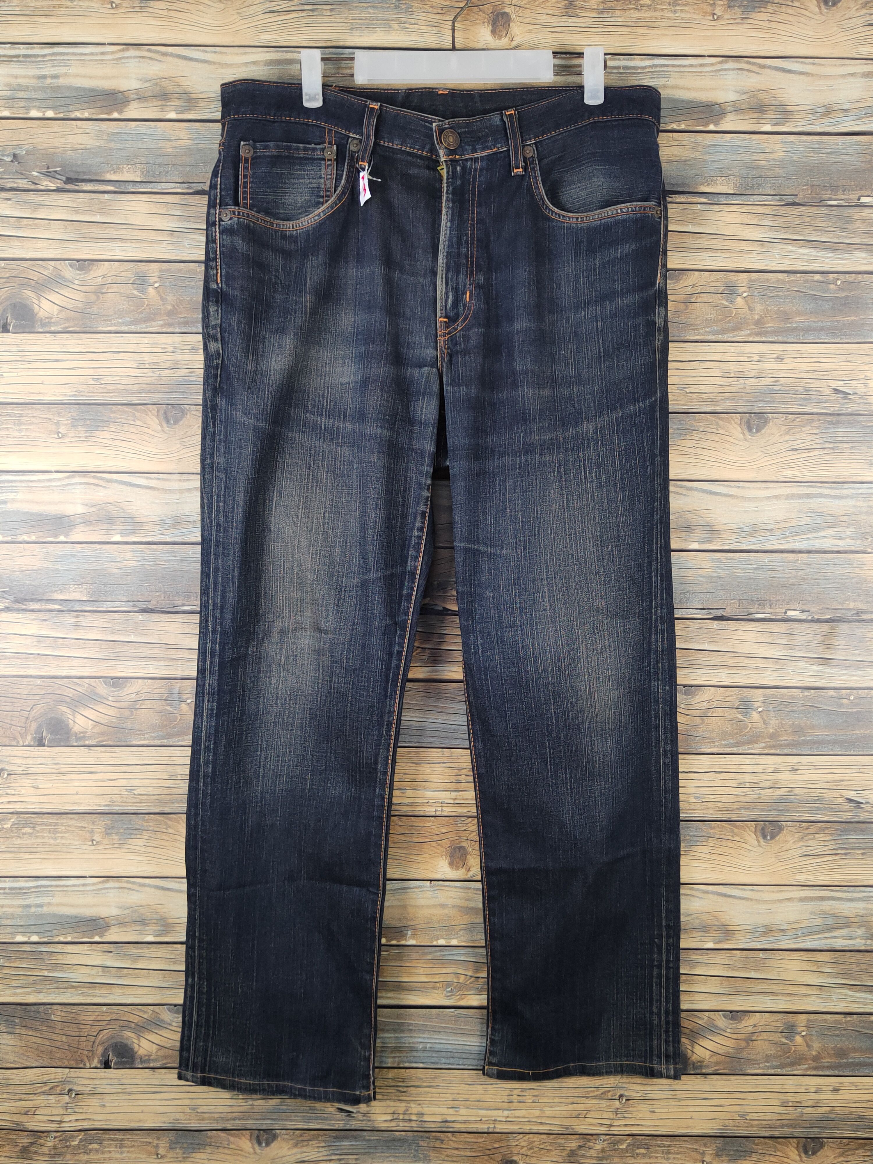 Edwin vintage Black Distressed Ripped denim Jeans #W1379