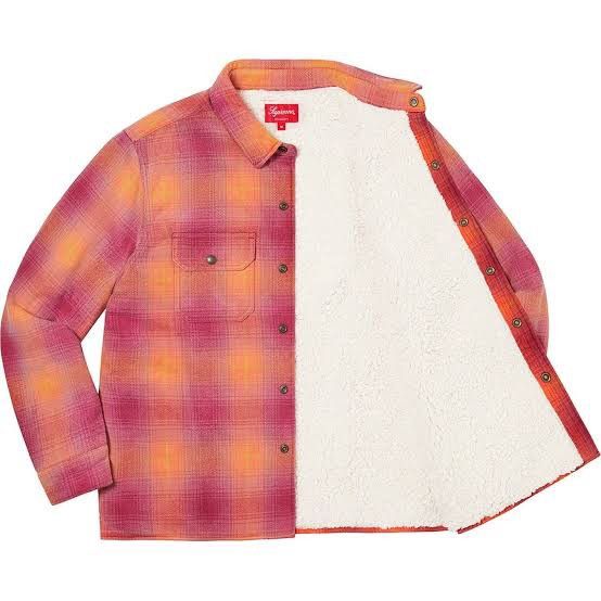 Other Supreme Shearling Lined Flannel Shirt Size US L / EU 52-54 / 3 - 3 Thumbnail