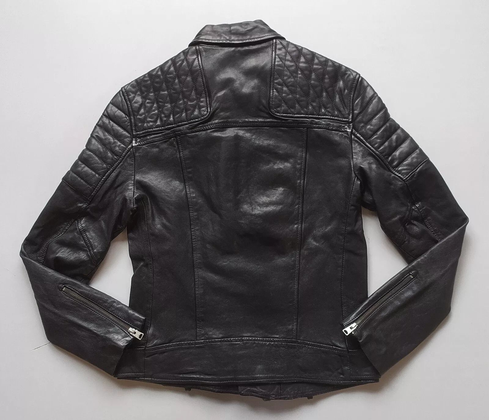 Allsaints ALLSAINTS Bolt Leather Biker Jacket IFD 0748 Size US M / EU 48-50 / 2 - 4 Thumbnail