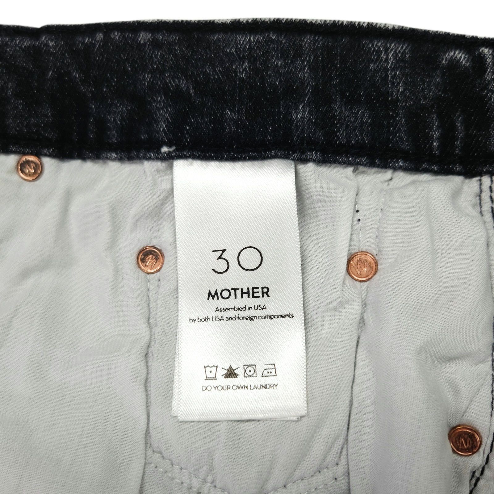 MOTHER Mother The Vagabond Mini Fray Denim Skirt Button Fly 30 Size 30" / US 8 / IT 44 - 8 Thumbnail