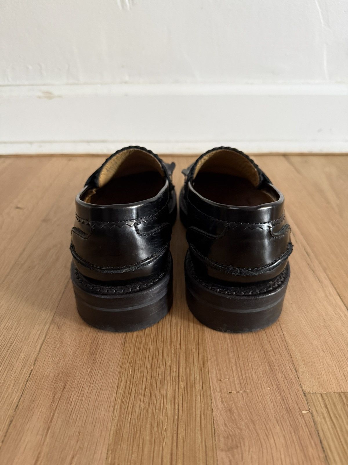 Our Legacy Loafers - Black Leather / Vibram Sole / Kiltie Fringe Size US 6 / IT 36 - 6 Thumbnail