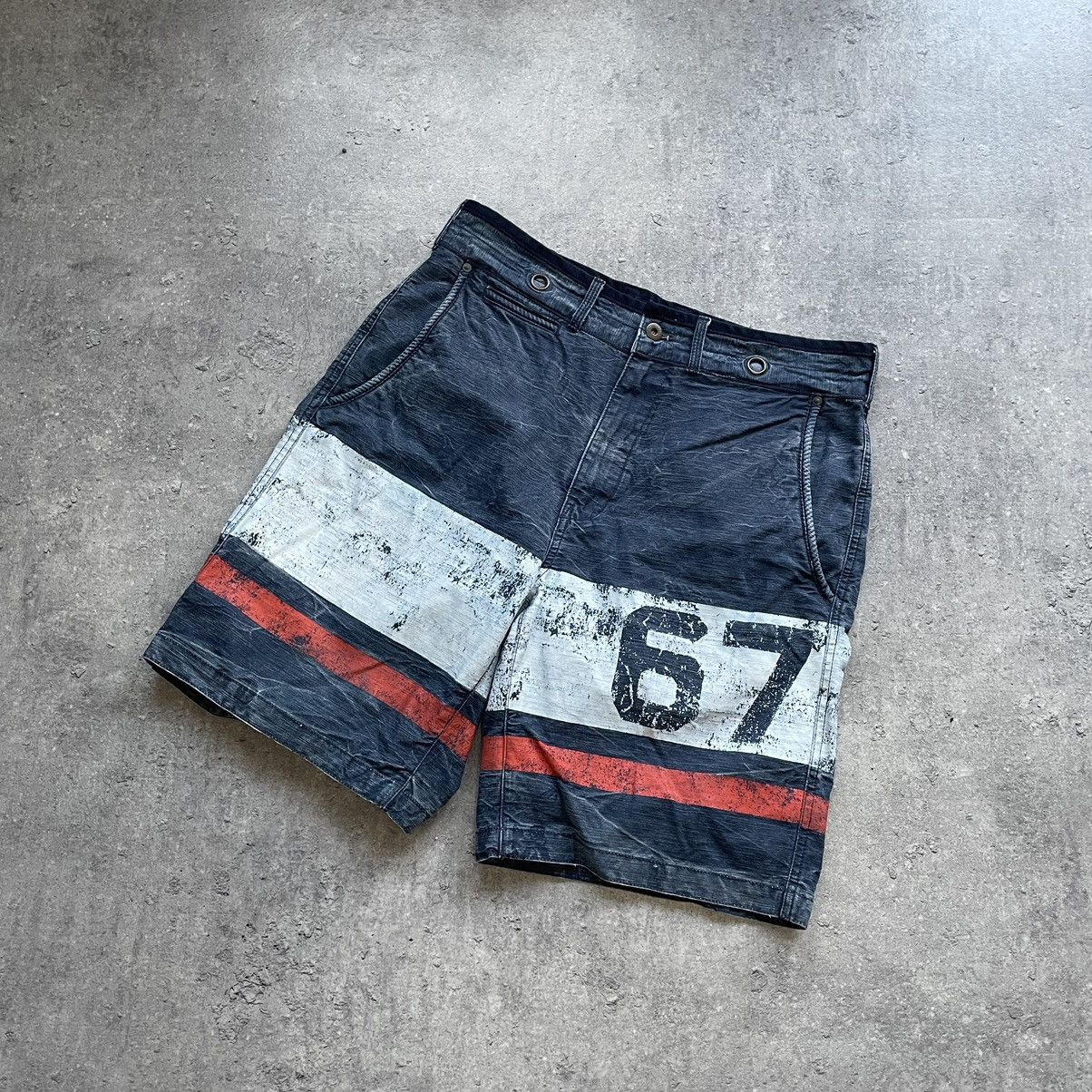 Polo Ralph Lauren × Ralph Lauren × Vintage Polo Ralph Lauren 67 Washed Distressed Vintage Shorts Size US 32 / EU 48 - 1 Thumbnail
