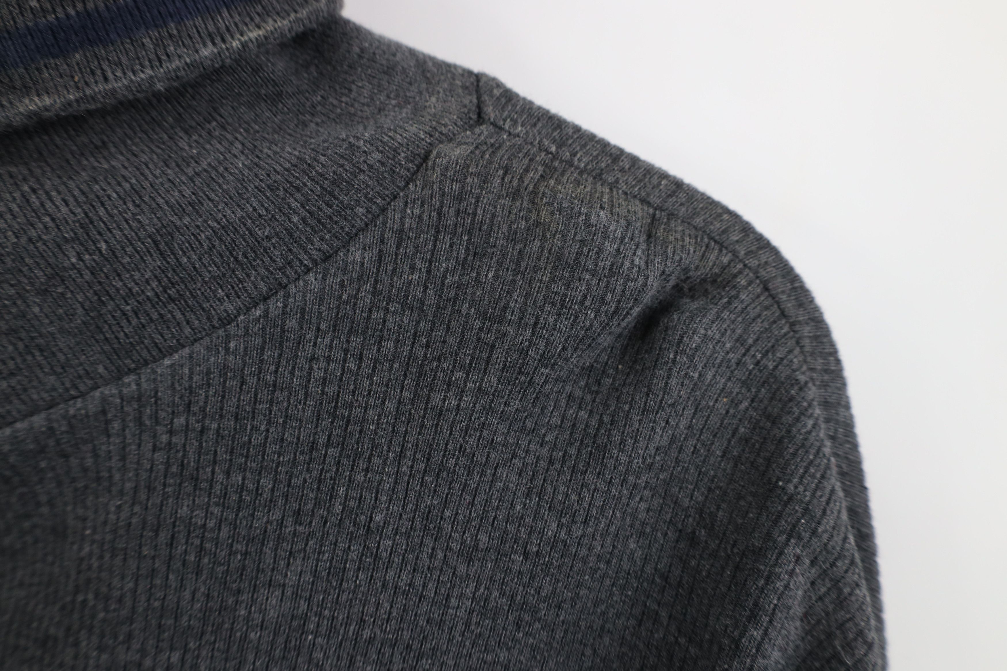 Woolrich Woolen Mills Vintage 90s Woolrich Ribbed Knit Turtleneck T-Shirt Gray USA Size US XL / EU 56 / 4 - 5 Thumbnail