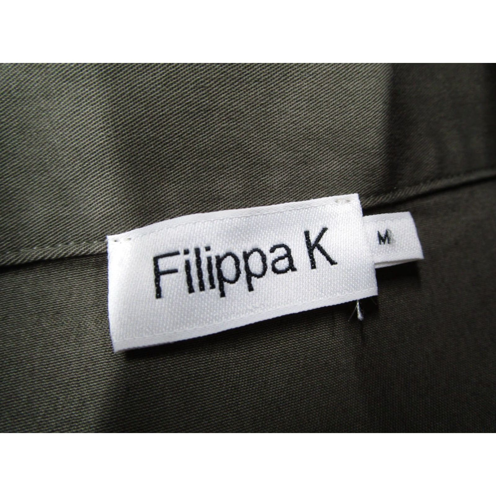 Filippa K Filippa K Olive Green Military Button-Up Shirt Mens Medium Long Sleeve Classic Fit Size US M / EU 48-50 / 2 - 3 Thumbnail