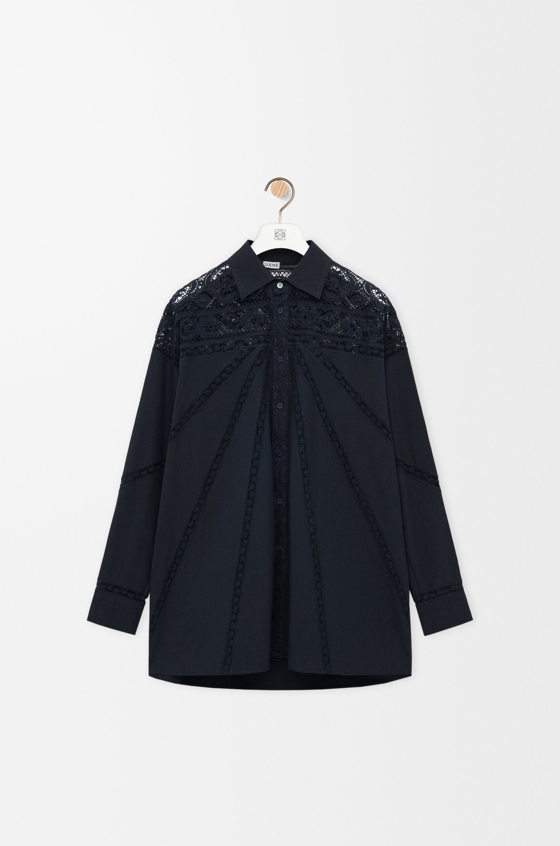 Loewe o1in1g0426 Shirt in Navy Blue Size M / US 6-8 / IT 42-44 - 1 Thumbnail