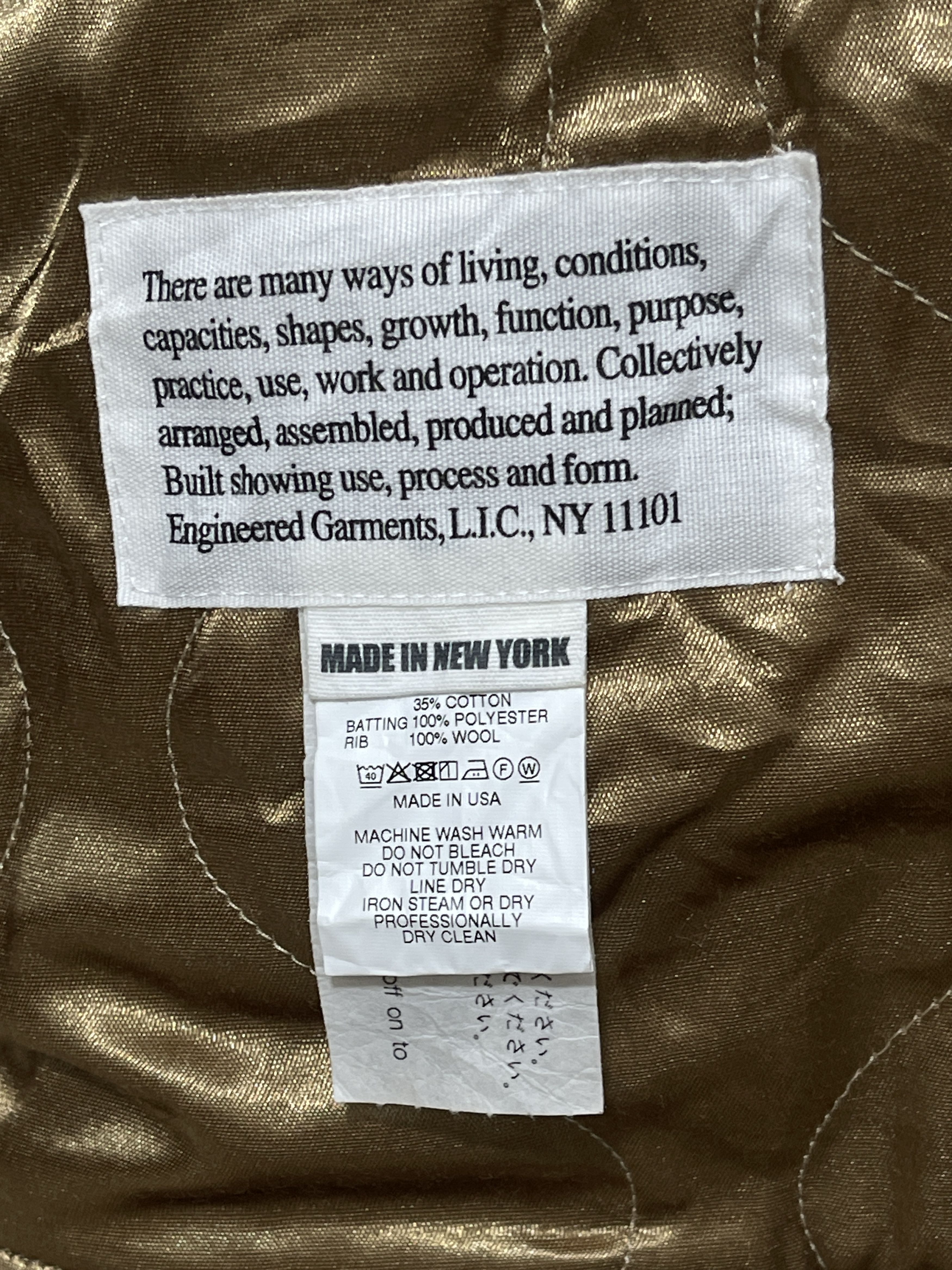 Engineered Garments Vintage 2000s Engineered Garments Tanker Suede Bomber Jacket Size US S / EU 44-46 / 1 - 12 Thumbnail