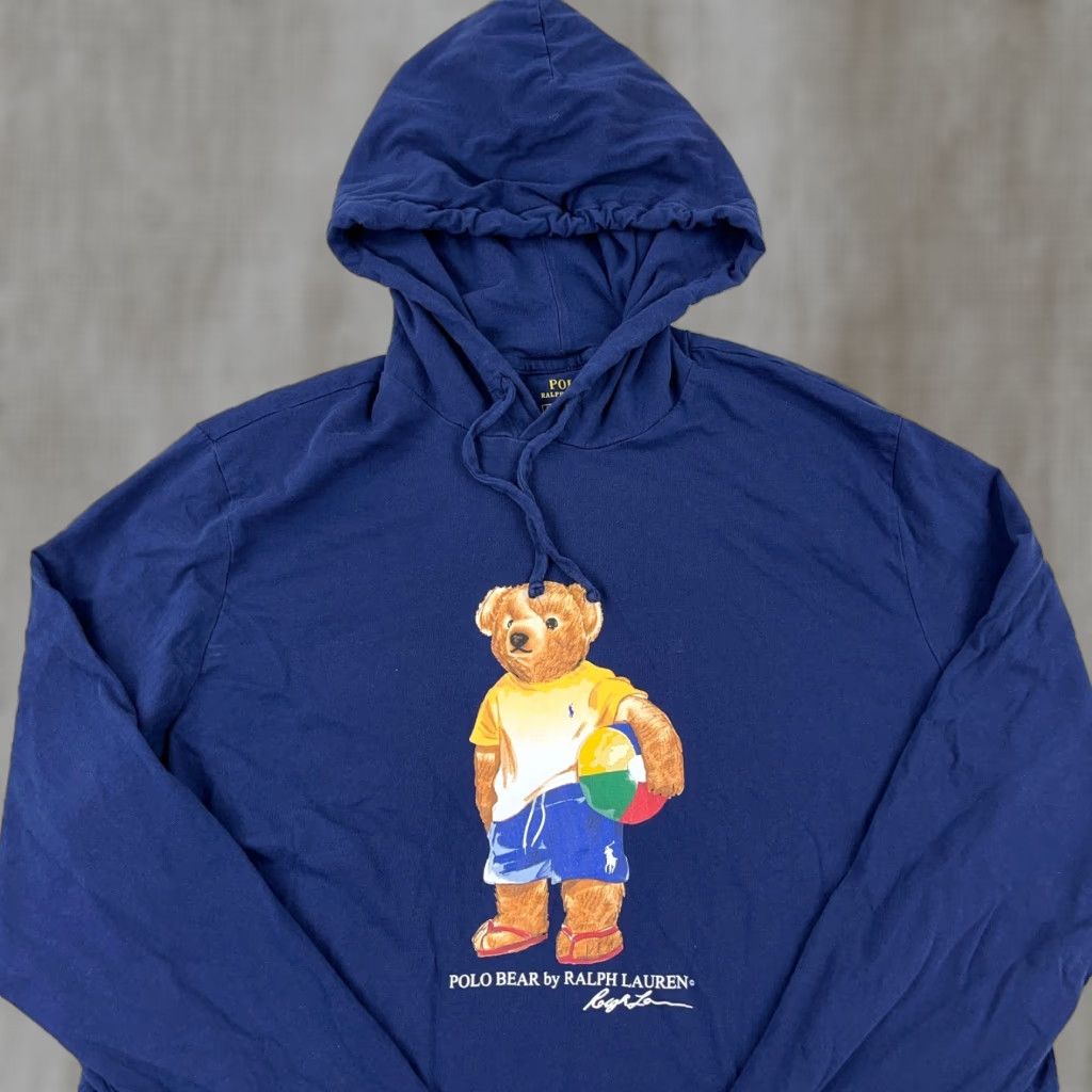 Polo Ralph Lauren Polo Ralph Lauren Hoodie Shirt Men XL Blue Polo Bear Beach Ball Lightweight Polo Ralph Lauren Shirt Men XL Blue Polo Bear Beach Ball Lightweight Size US XL / EU 56 / 4 - 1 Thumbnail