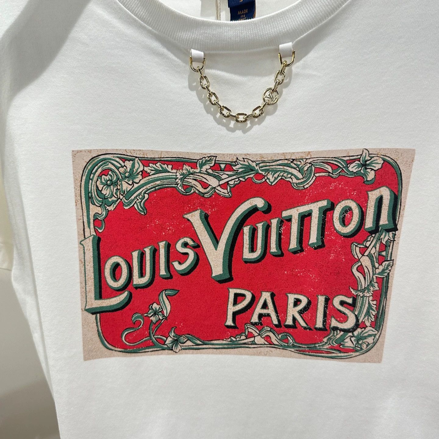 Louis Vuitton LV 24SS may407 Chain Print Logo Short-Sleeve S Size M / US 6-8 / IT 42-44 - 6 Thumbnail