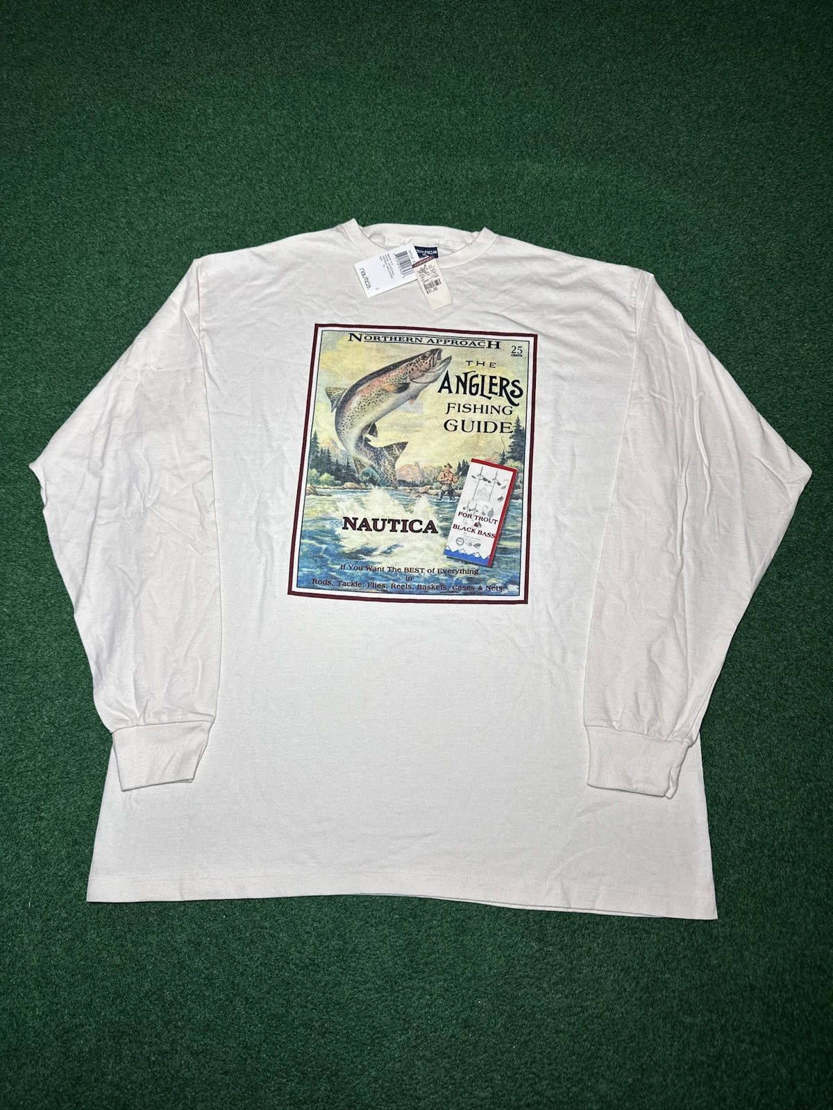 Nautica Nautica Fishing Angler Bass NWT Long Sleeve T Shirt 90s XL Size US XL / EU 56 / 4 - 1 Thumbnail