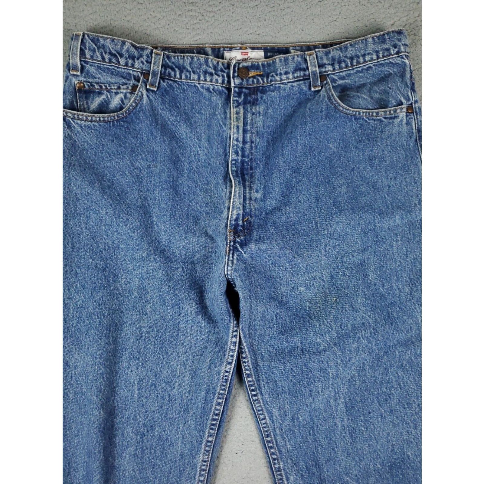 Levi's Levis Mens 38x31 Relaxed Fit Blue Denim Jeans Pants Extra Large XL Size US 38 / EU 54 - 2 Thumbnail