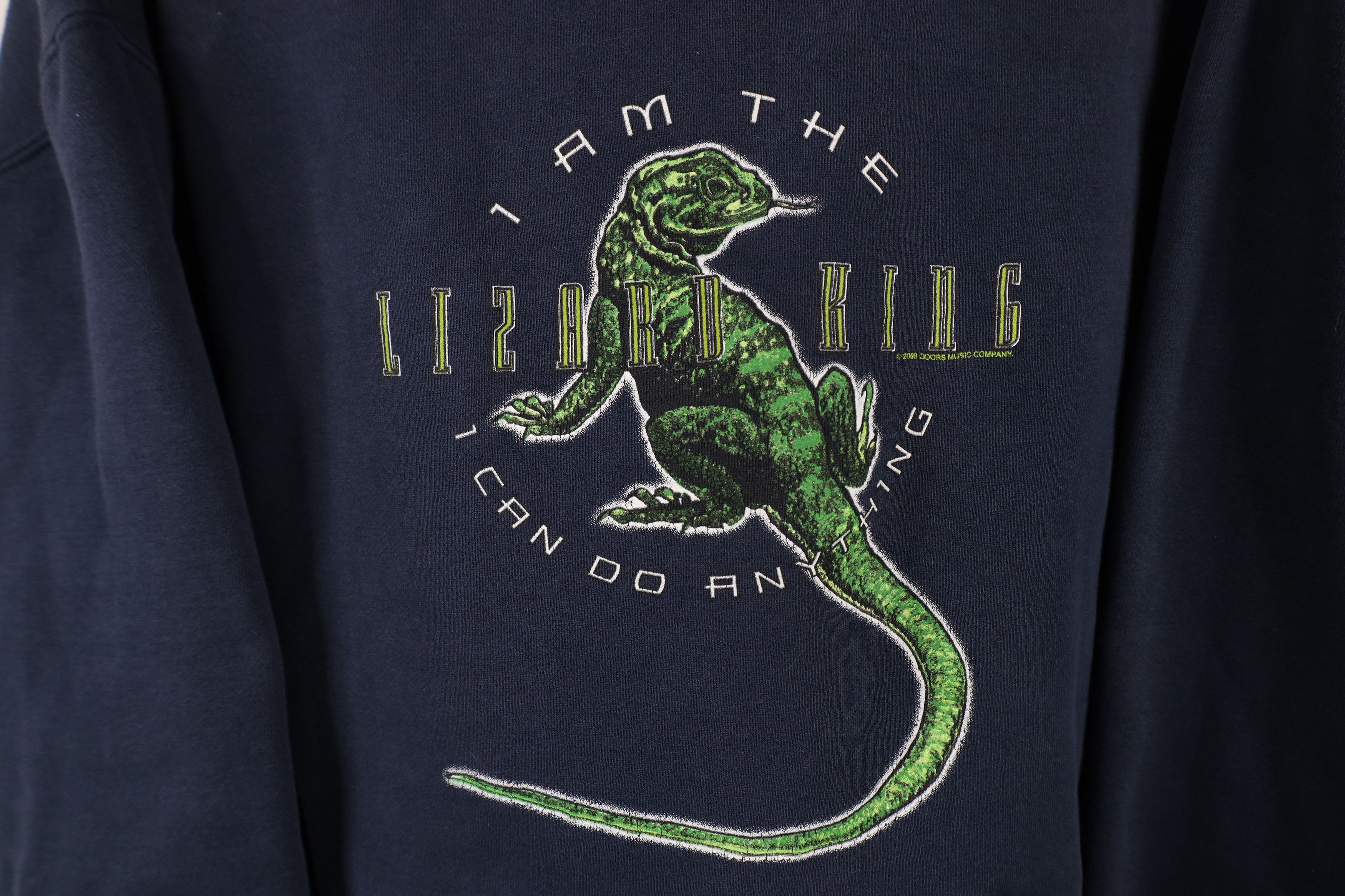Vintage Vintage Y2K 2003 I Am The Lizard King Jim Morrison Hoodie Size US L / EU 52-54 / 3 - 4 Thumbnail