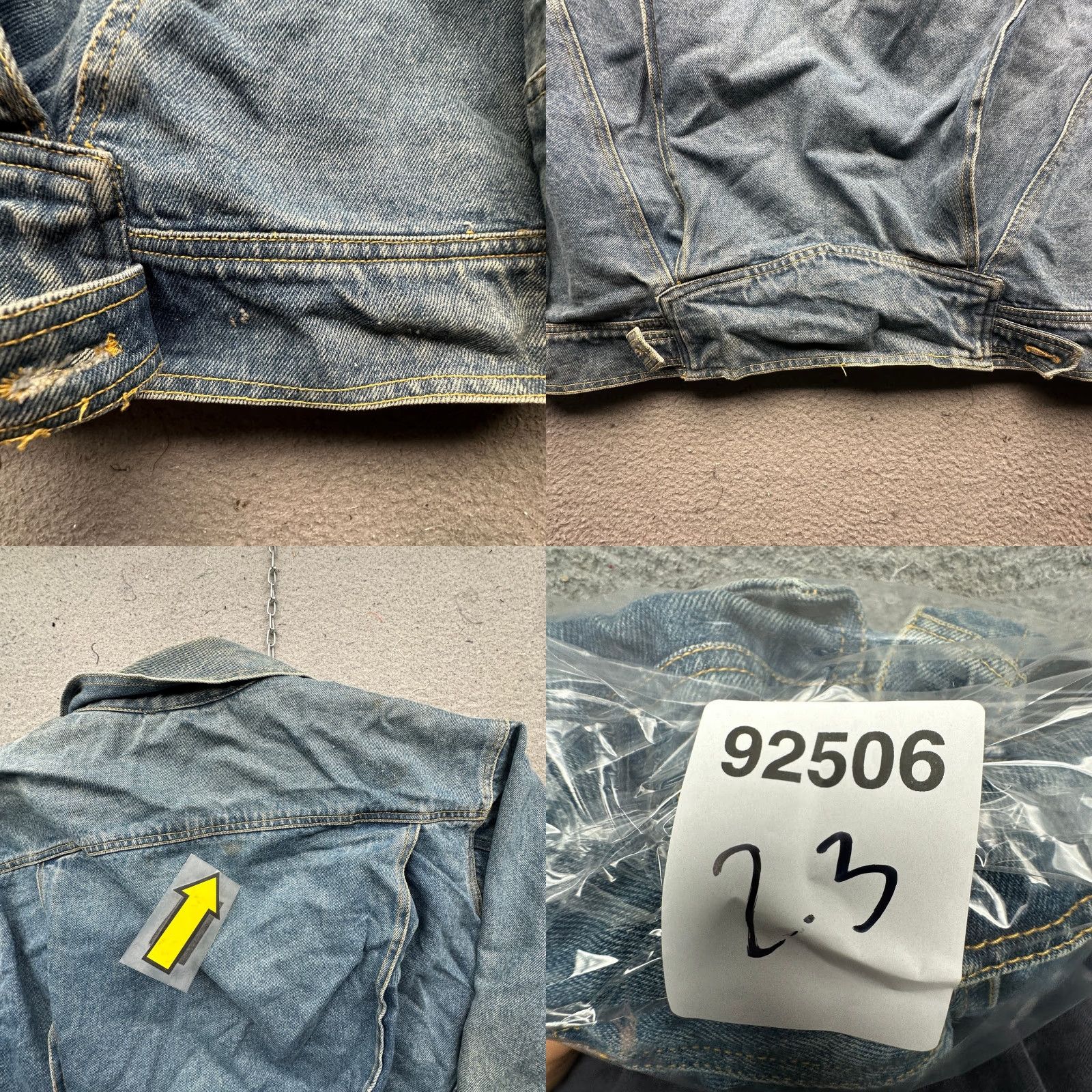 DAKS VINTAGE Komitor Denim Trucker Jacket Womens XL 90s Patchwork Patches Denim Jacket Casual Women XL Blue Size XL / US 12-14 / IT 48-50 - 10 Thumbnail
