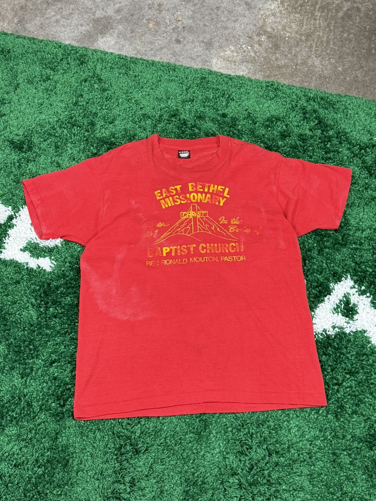 Other Thrashed Vintage Christ Cross Screen Stars Lightning Tee Size US XL / EU 56 / 4 - 2 Thumbnail
