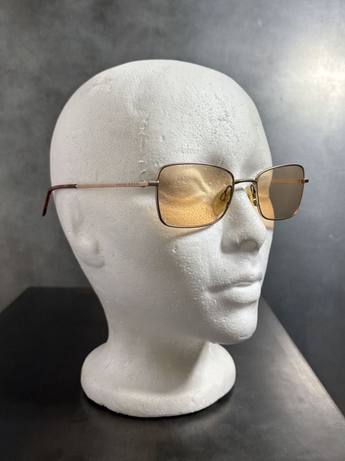 Hugo Boss 1990s Vintage Hugo Boss Sunglasses Japan Metal HB 1519 Y2K Size ONE SIZE - 4 Thumbnail