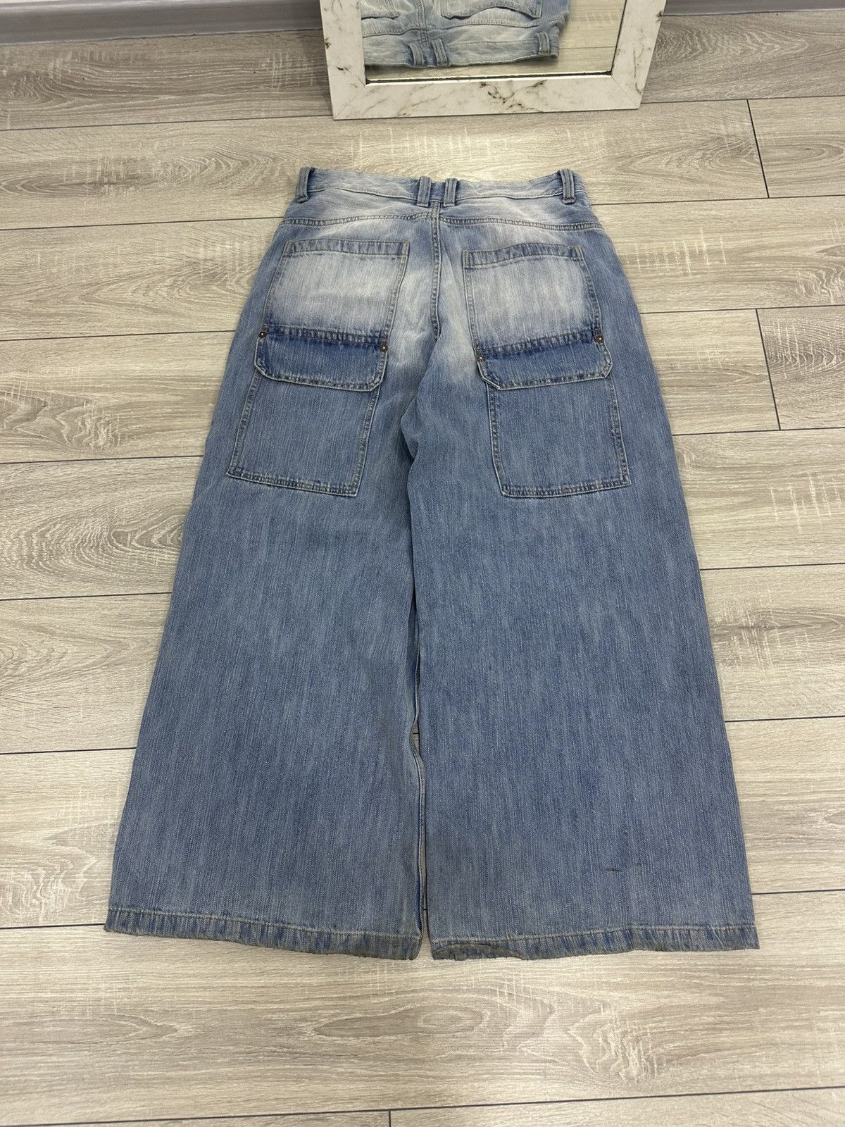 Japanese Brand Baggy Wide Y2K Jnco Style Jeans Japanese Style Size US 32 / EU 48 - 4 Thumbnail