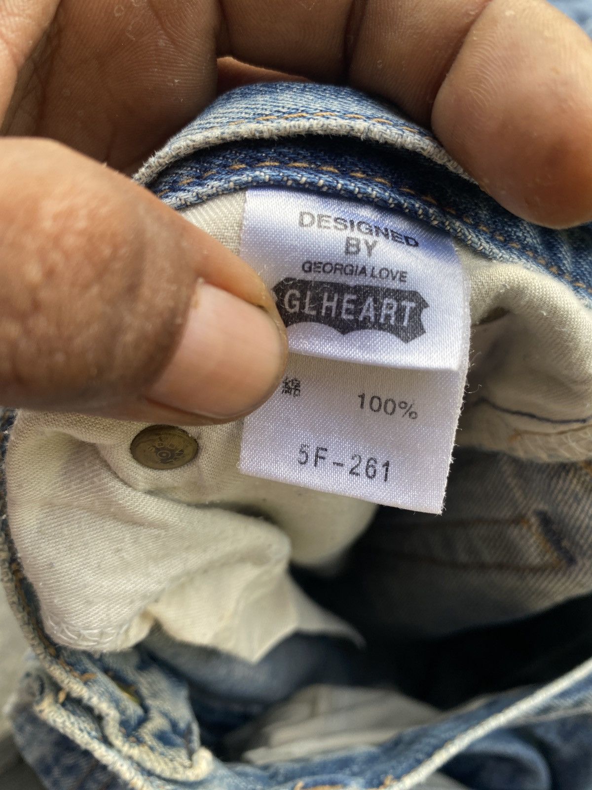Hysteric Glamour × If Six Was Nine × Vintage Vintage GL HEARTS denim pants (sku 4) Size US 32 / EU 48 - 6 Thumbnail