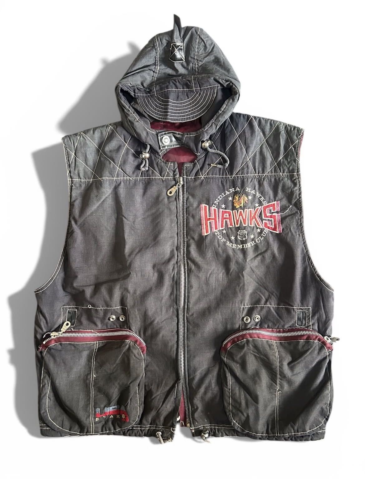Vintage VINTAGE INDIANA HAWKS VEST Size US XL / EU 56 / 4 - 2 Thumbnail