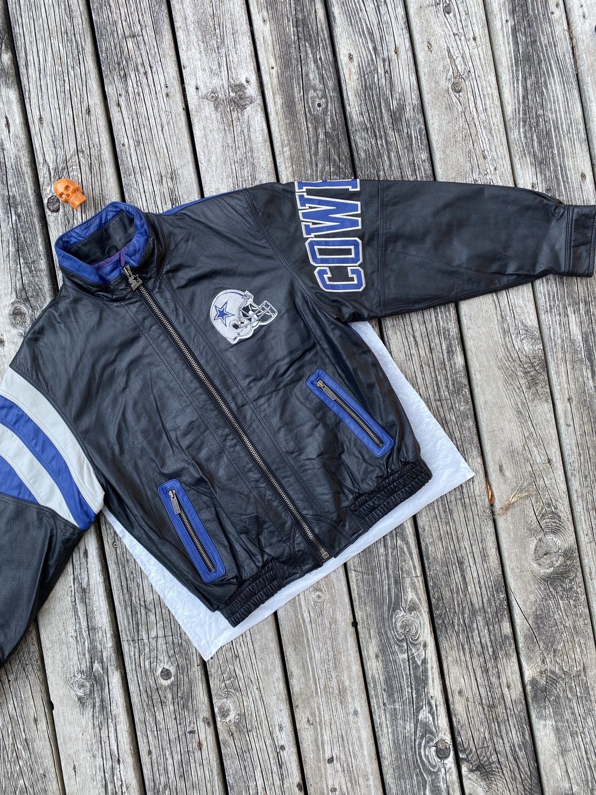 Starter × Vintage 90s Starter Dallas Cowboys leather jacket sz L Size US L / EU 52-54 / 3 - 5 Thumbnail