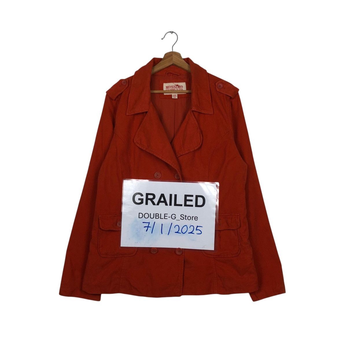 Japanese Brand × Mossimo 📌Rich Red Mossimo Supply Co Bomber Jacket Double Breast Size US XL / EU 56 / 4 - 1 Thumbnail