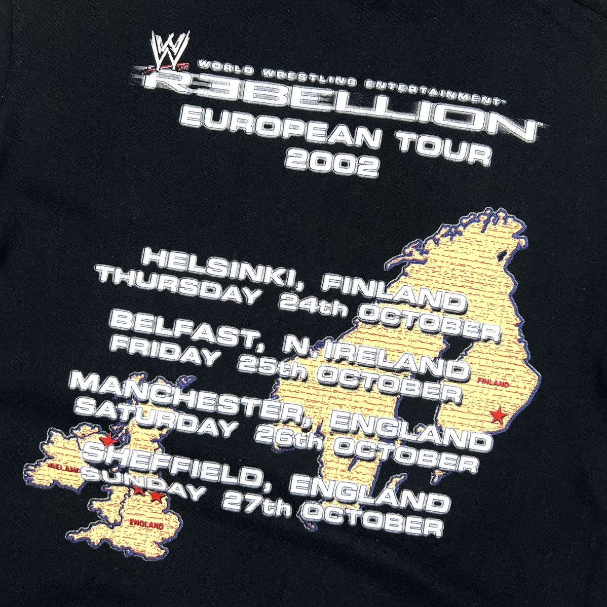 Vintage × WWE × WWF Vintage WWE Brock Lesnar European Tour 2002 WWE T Shirt M/L Size US M / EU 48-50 / 2 - 7 Thumbnail