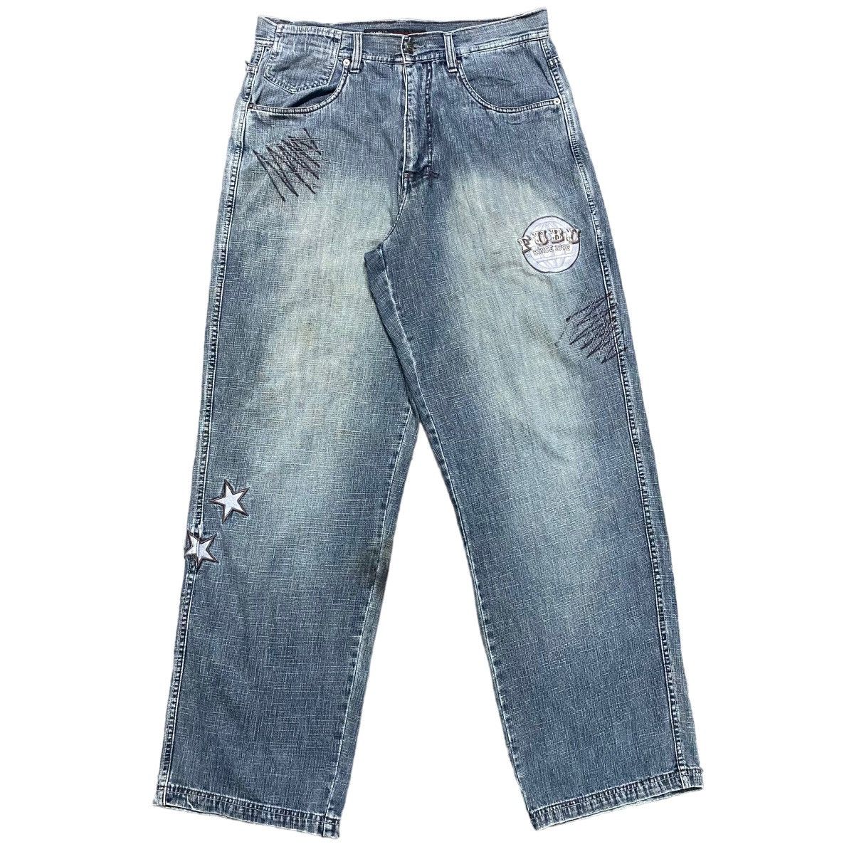 Vintage FUBU VARSITY Denim Baggy Pants