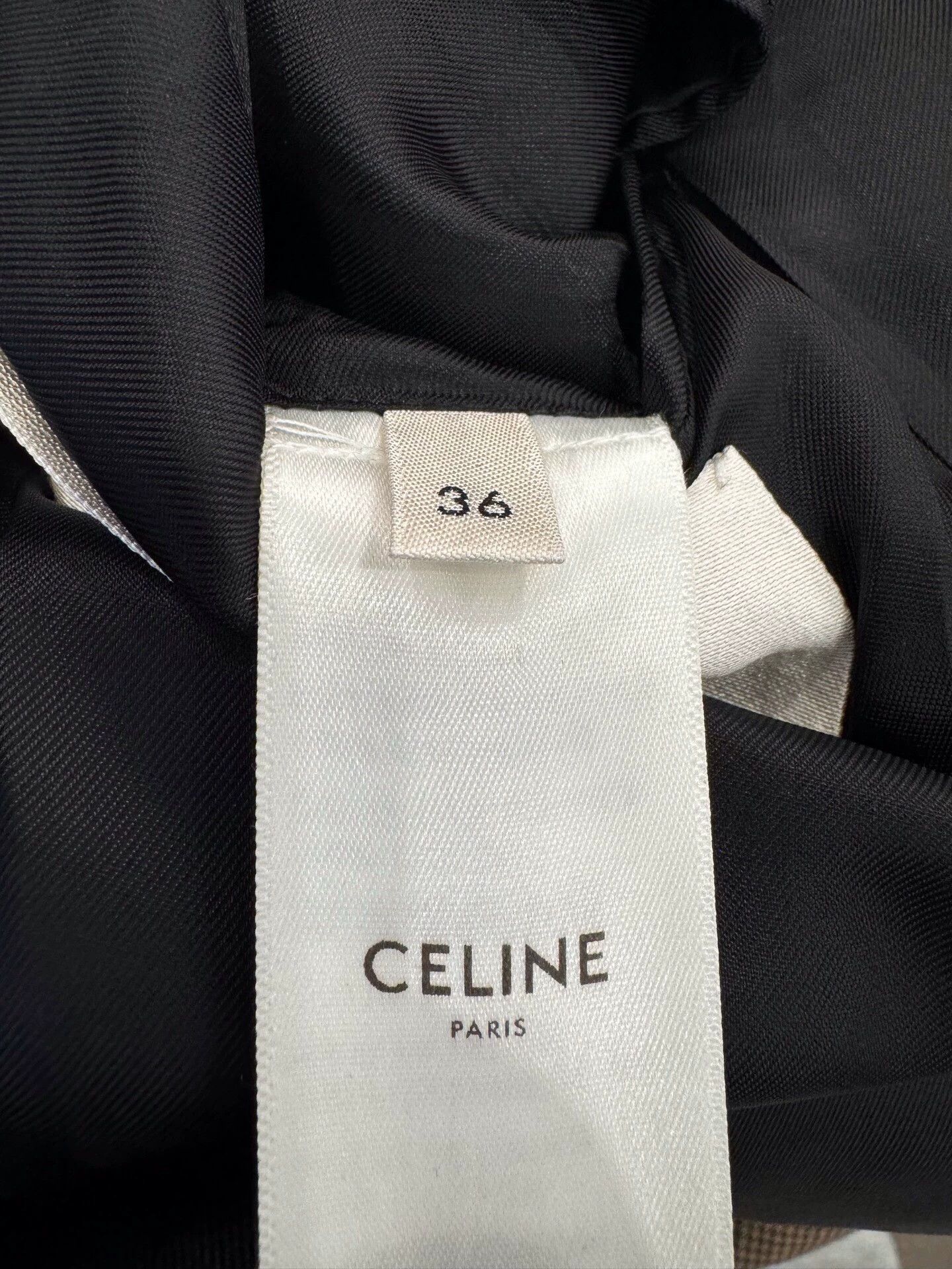 Celine Celine Women's Brown Houndstooth Casual Blazer, Size S / US 4 / IT 40 - 7 Thumbnail