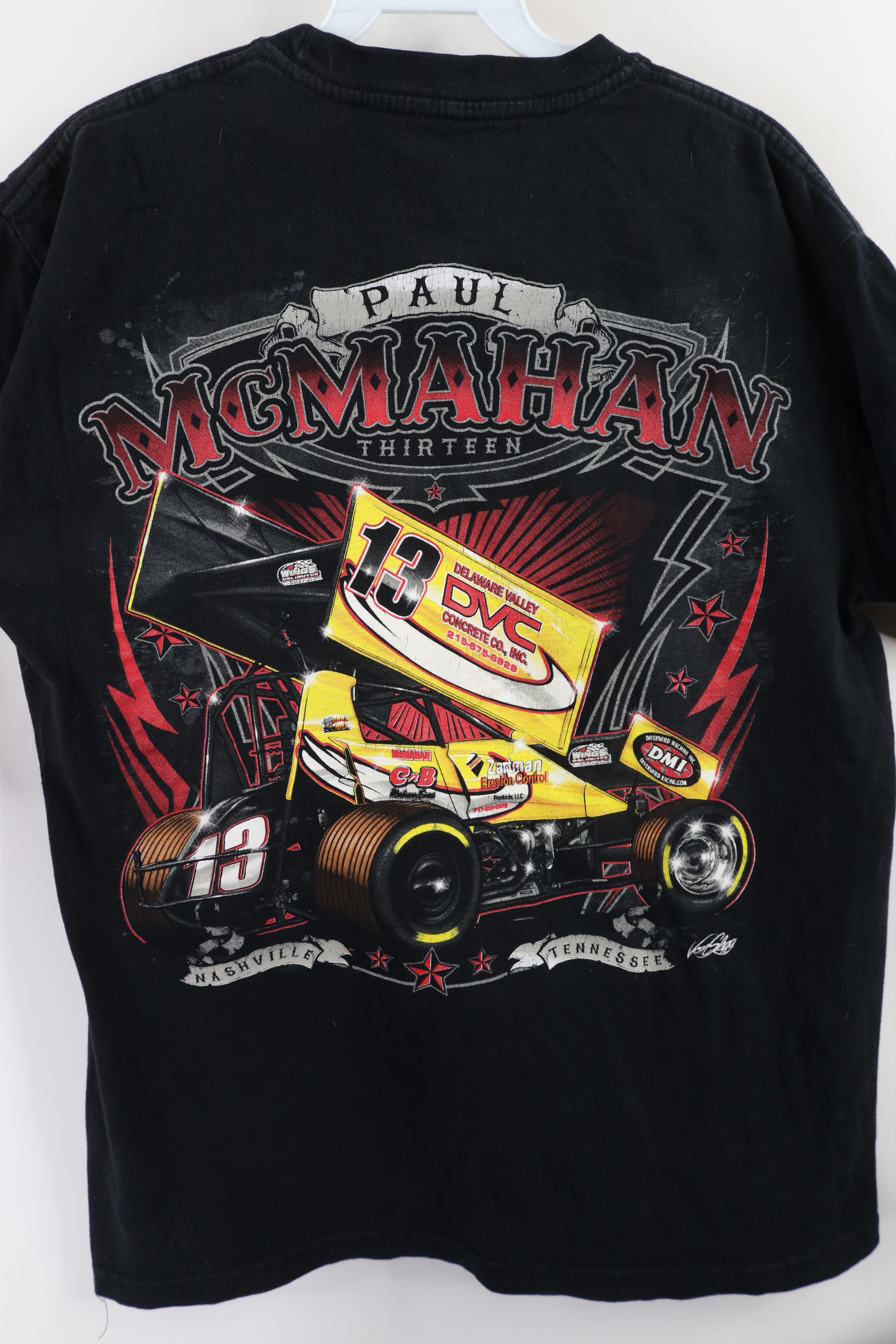 Vintage Vintage Y2K Paul McMahan Car Racing T-Shirt Black Cotton Size US M / EU 48-50 / 2 - 11 Thumbnail