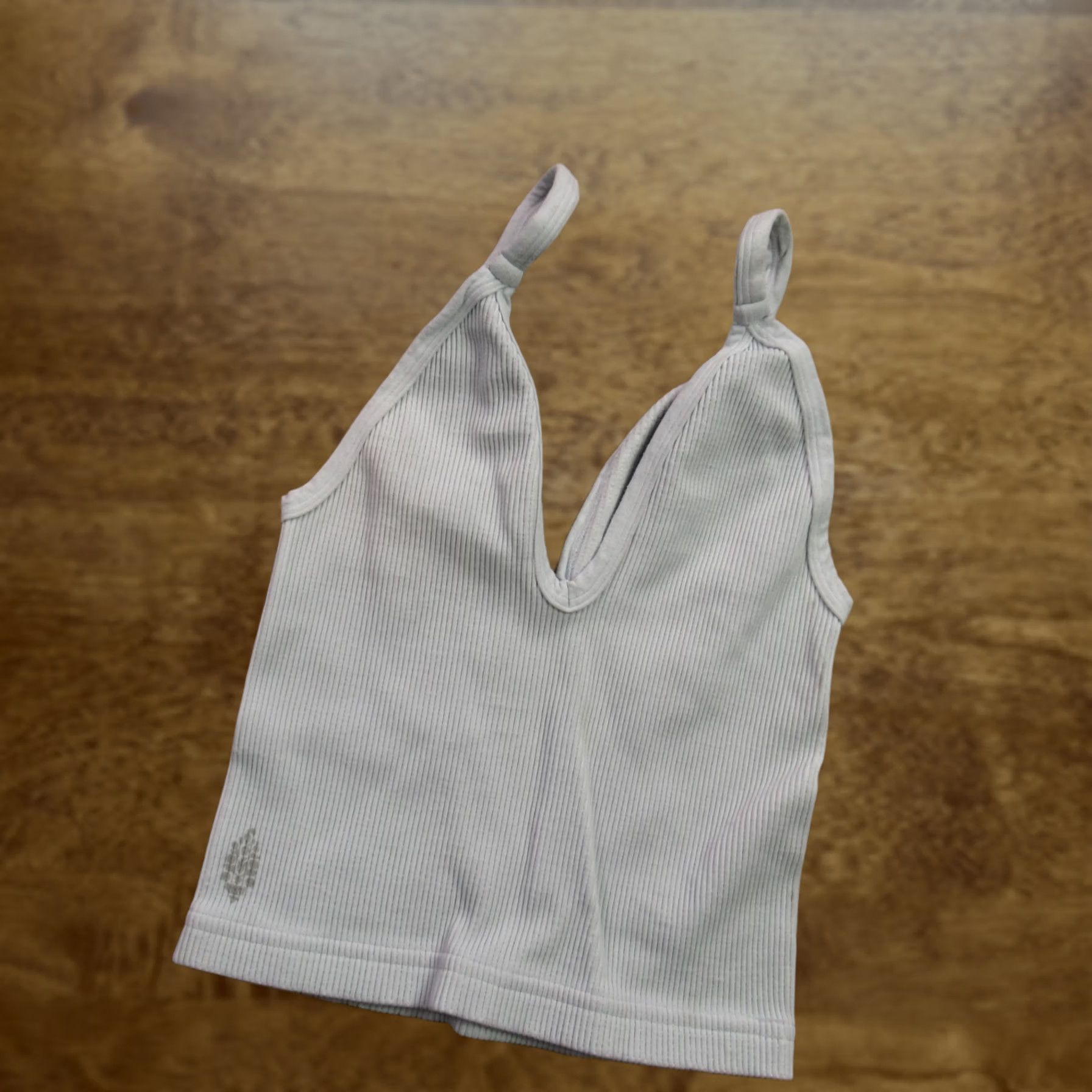 Free People Free People Shirt Womens Small Sleeveless Pullover Lightweight V Neck Casual Grey Cotton Knit Blouse Regular Size S Womens Size S / US 4 / IT 40 - 1 Thumbnail