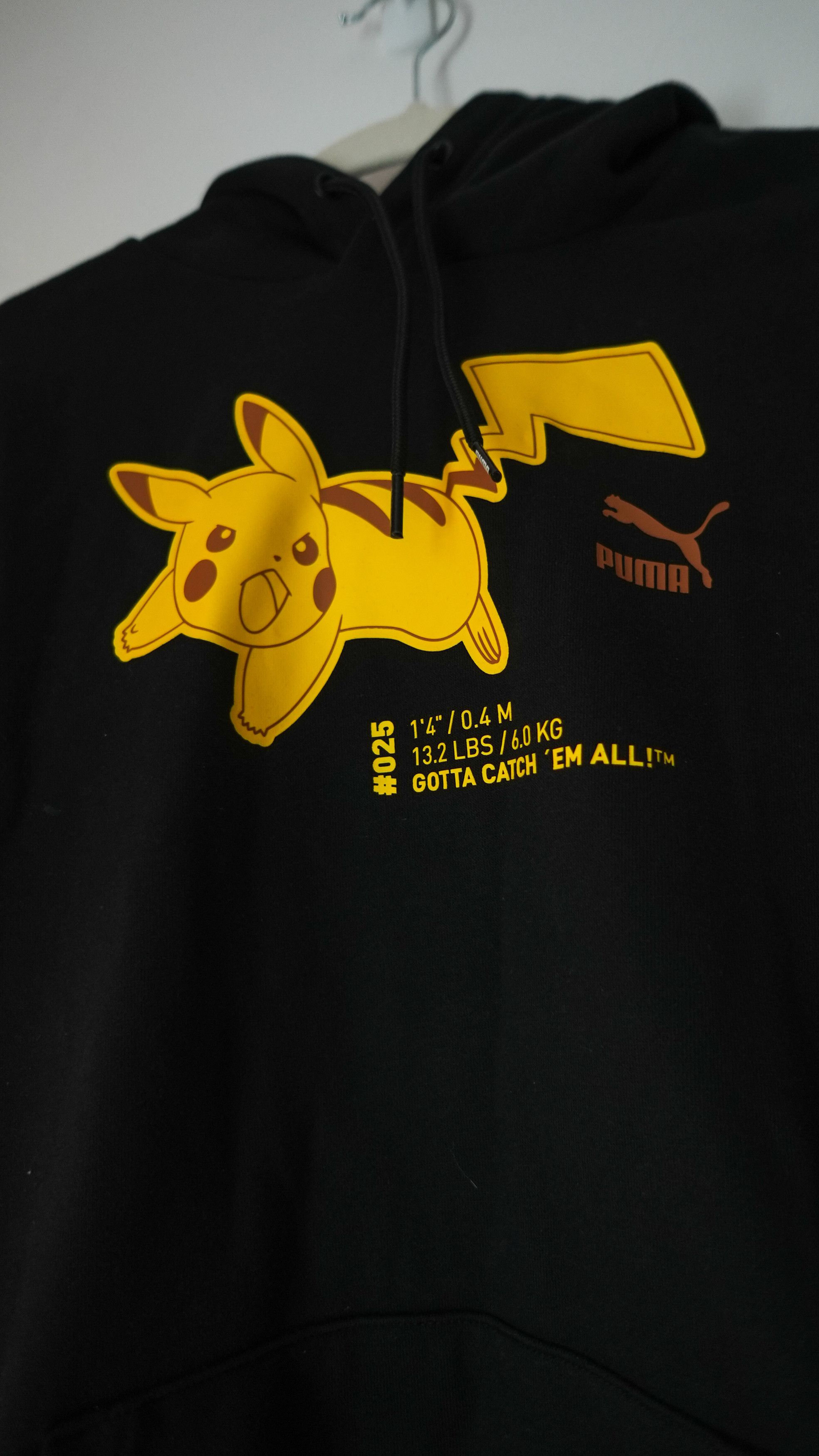 Pokemon × Puma Puma x Pokemon Black Pikachu Hoodie Size S Size US S / EU 44-46 / 1 - 2 Thumbnail