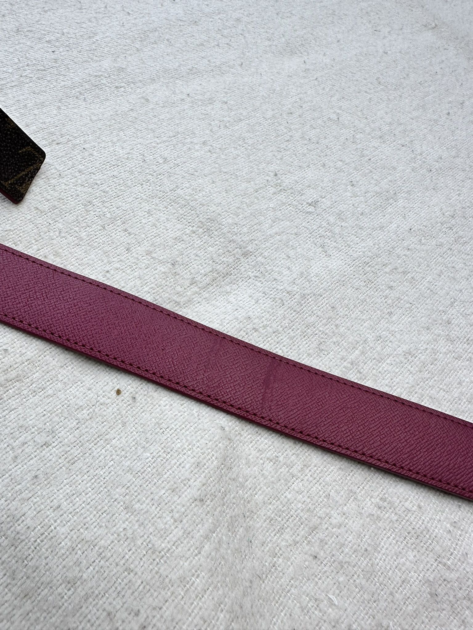 Louis Vuitton Louis Vuitton Belt Monogram Reversible Pink and Brown LV Size ONE SIZE - 10 Thumbnail