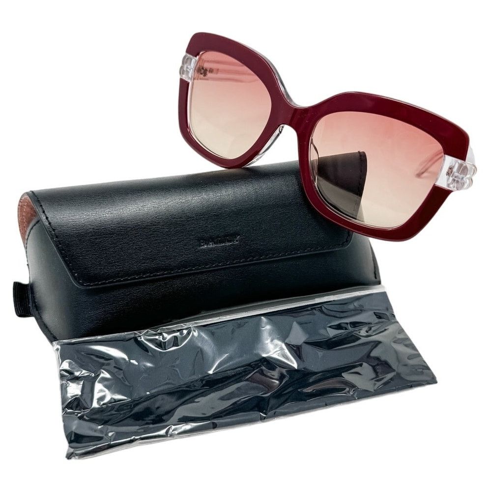 Bally Bally Oversized Square Butterfly Sunglasses Bordeaux w/ case Size ONE SIZE - 2 Thumbnail