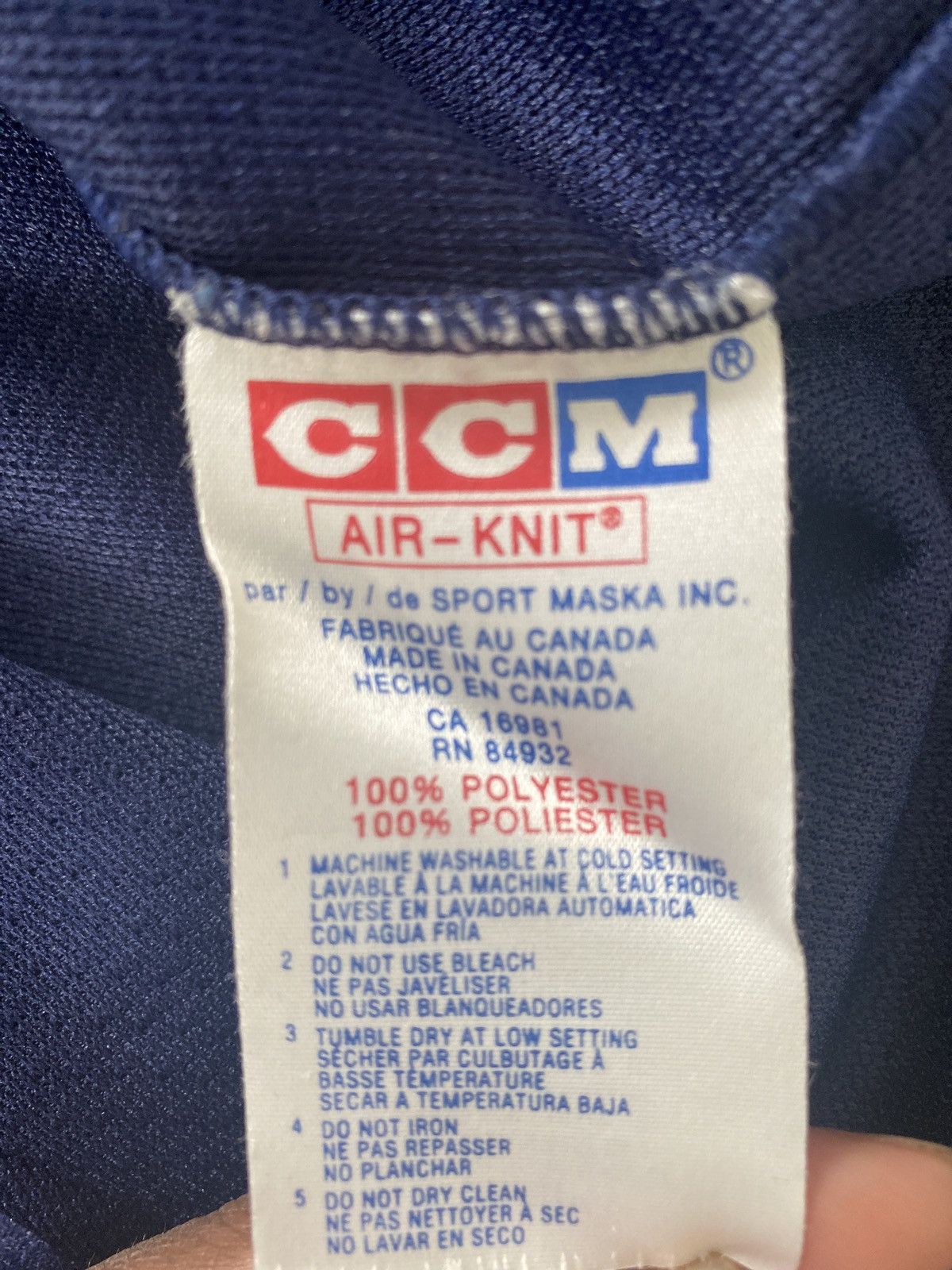 Ccm New York Rangers Vintage Hockey Jersey Size US XL / EU 56 / 4 - 4 Thumbnail