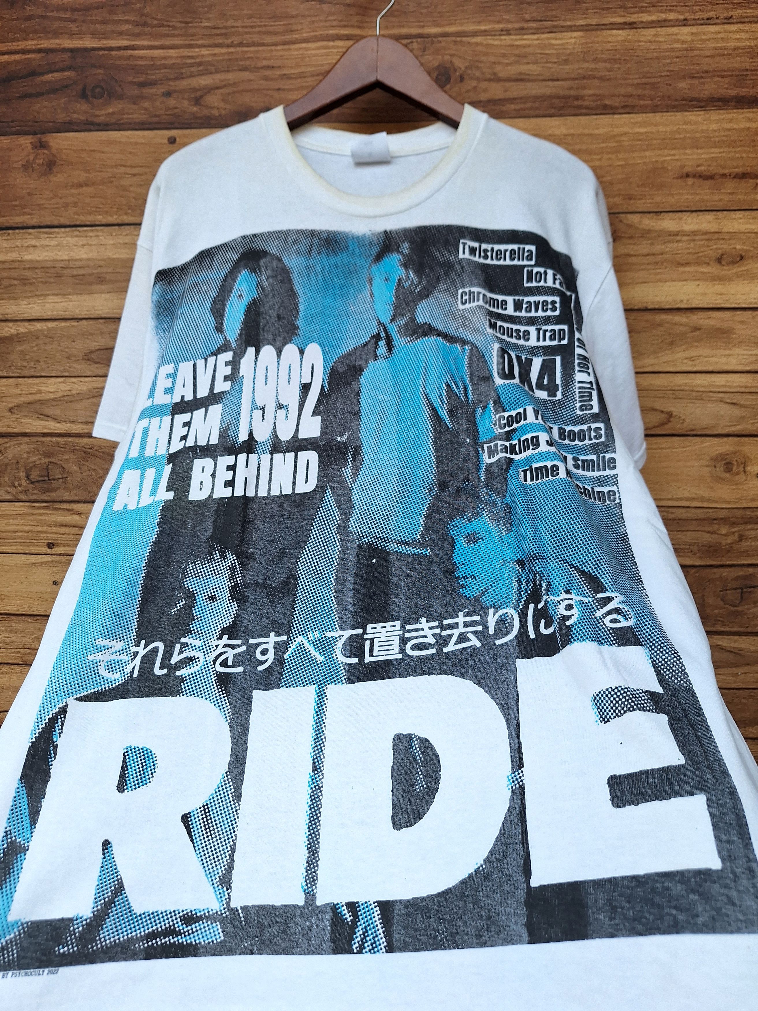 Japanese Brand 🔥RARE🔥 Ride leave theme all behind shoegaze rock band Size US XL / EU 56 / 4 - 3 Thumbnail