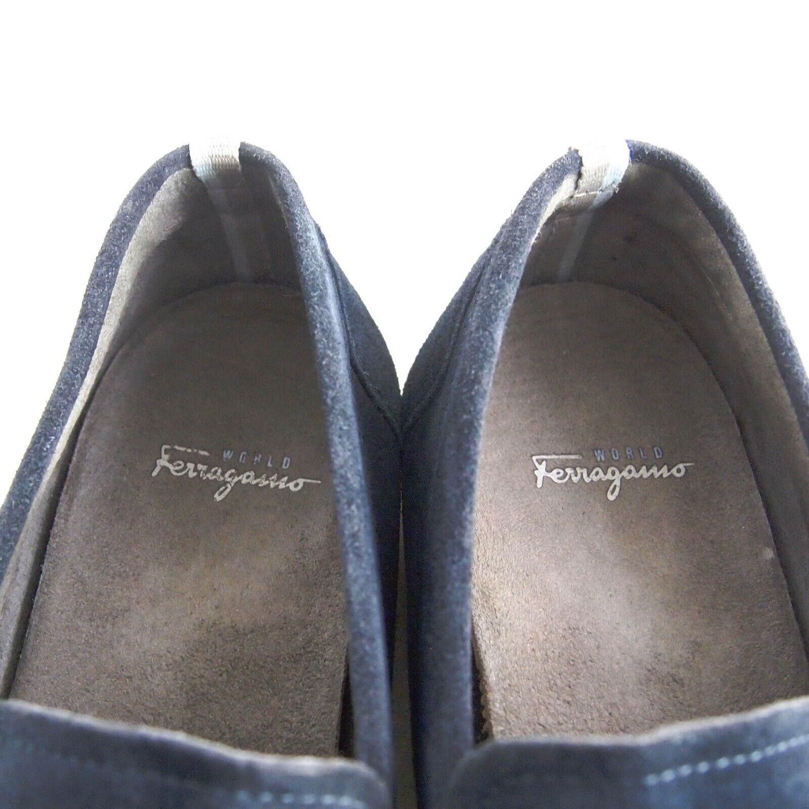 Salvatore Ferragamo Ferragamo Penny Loafers Blue Suede EU 41.5 US 8.5 Size US 8.5 / EU 41-42 - 9 Thumbnail