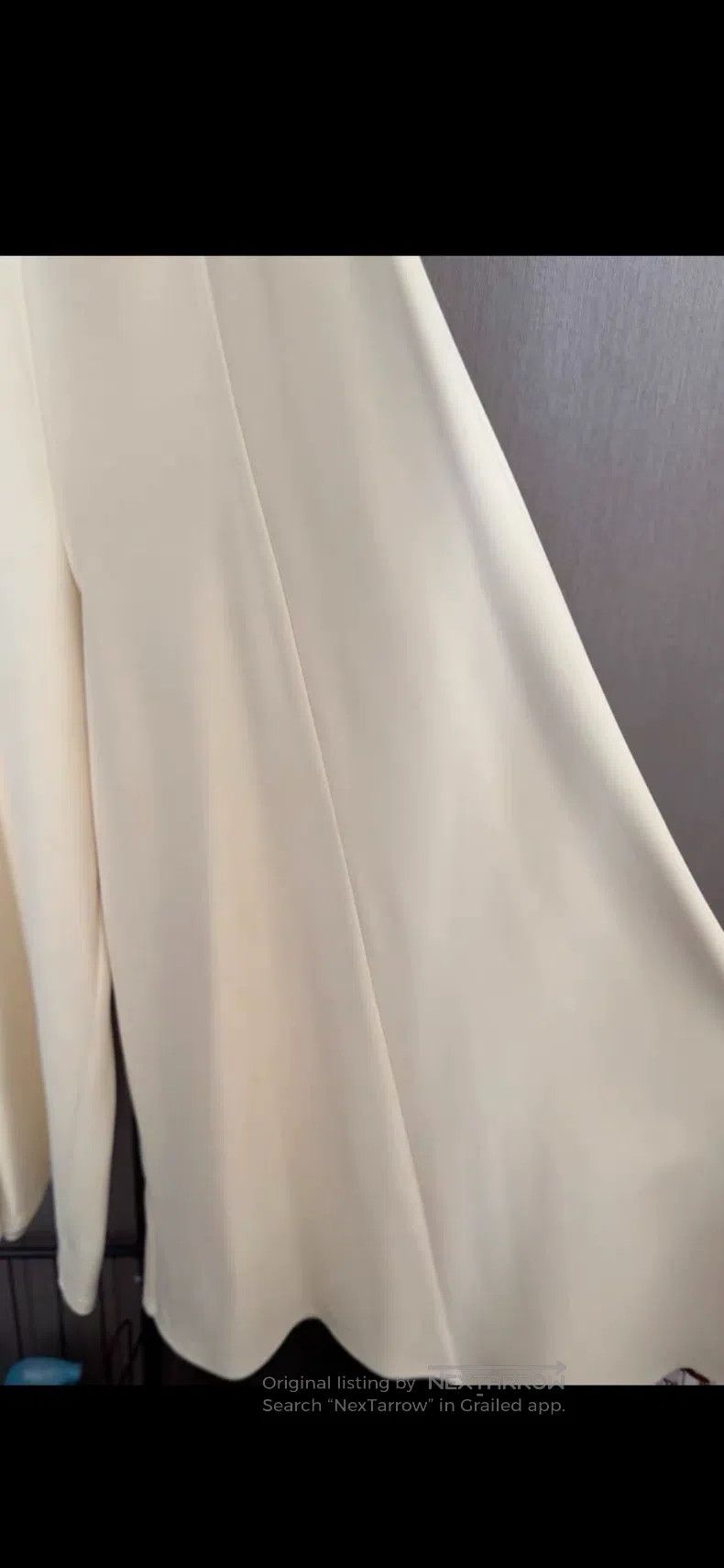 The row size m Cream beige wide-leg pants