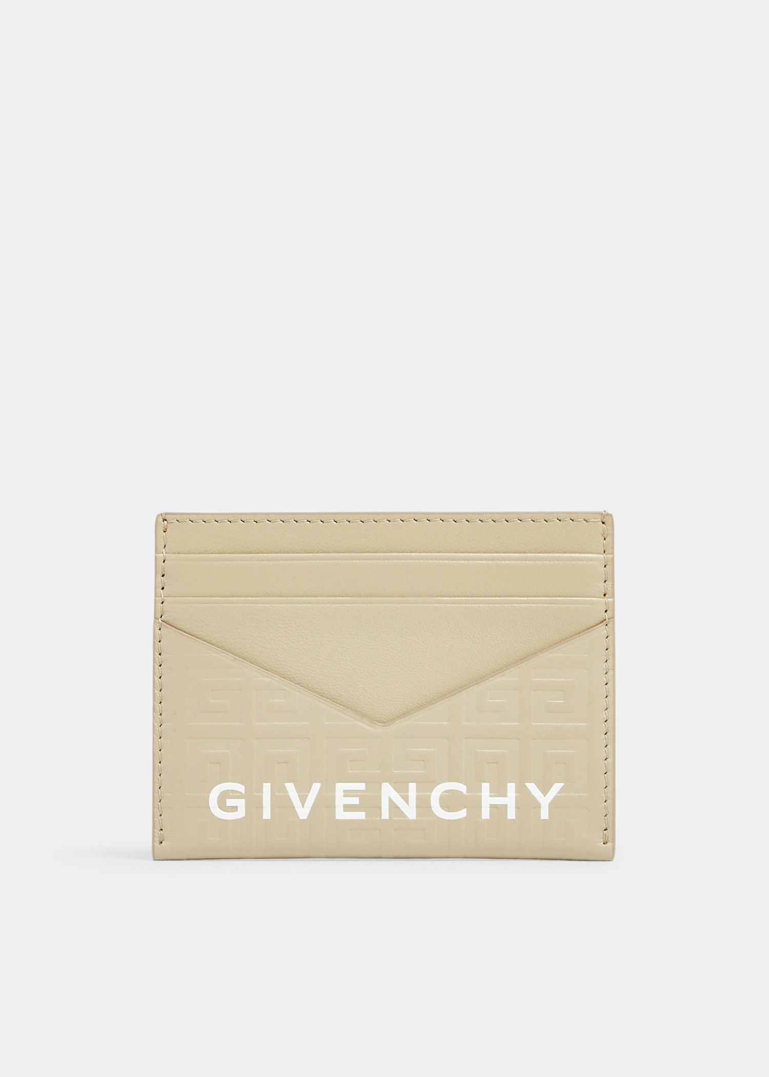 Givenchy o1srvl11e1124 Size: OS / G Cut Card Holder in Beige Size ONE SIZE - 1 Thumbnail