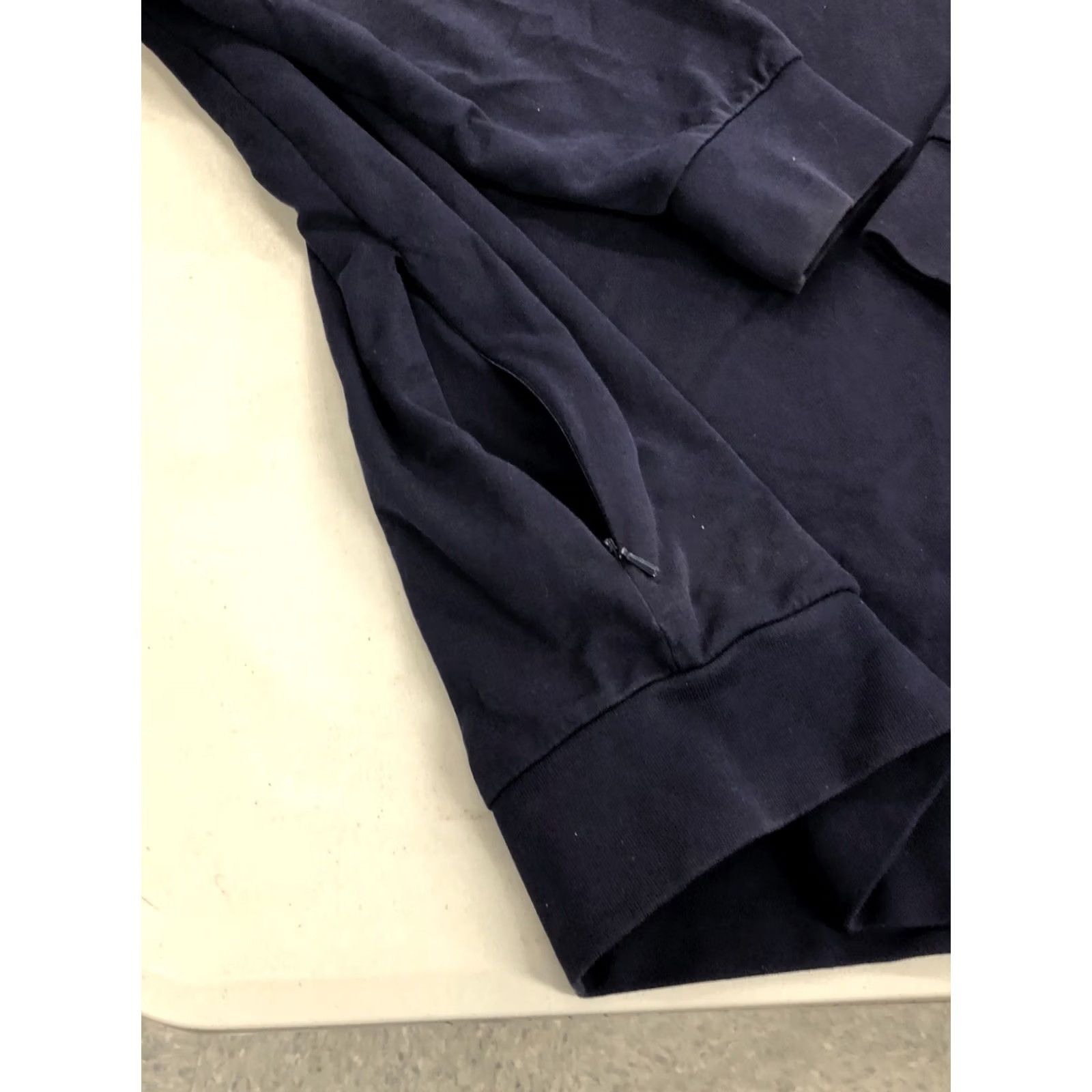 Polo Ralph Lauren Polo Ralph Lauren Pullover 1/4 Zip Mock Neck Long Sleeve Navy Blue Pima Cotton Knit with Zip Pockets Mens M Size US M / EU 48-50 / 2 - 7 Thumbnail