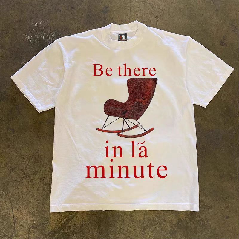 Japanese Brand × Vintage White street fashion retro chair print t-shirt Size US M / EU 48-50 / 2 - 1 Thumbnail