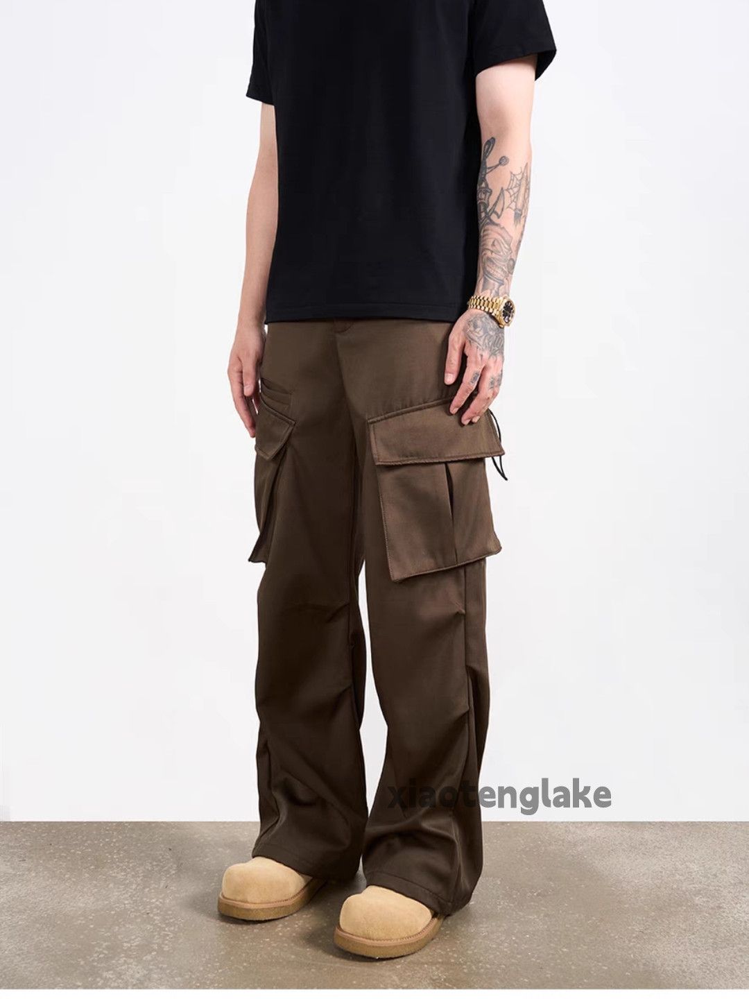 utility loose baggy pleated military outdoor cleanfit pants