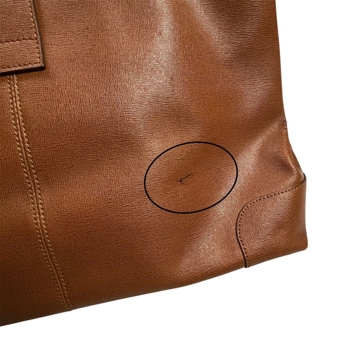 Fendi × Leather Fendi Brown Leather Chameleon Shopping Tote Bag Luxury Size ONE SIZE - 10 Thumbnail