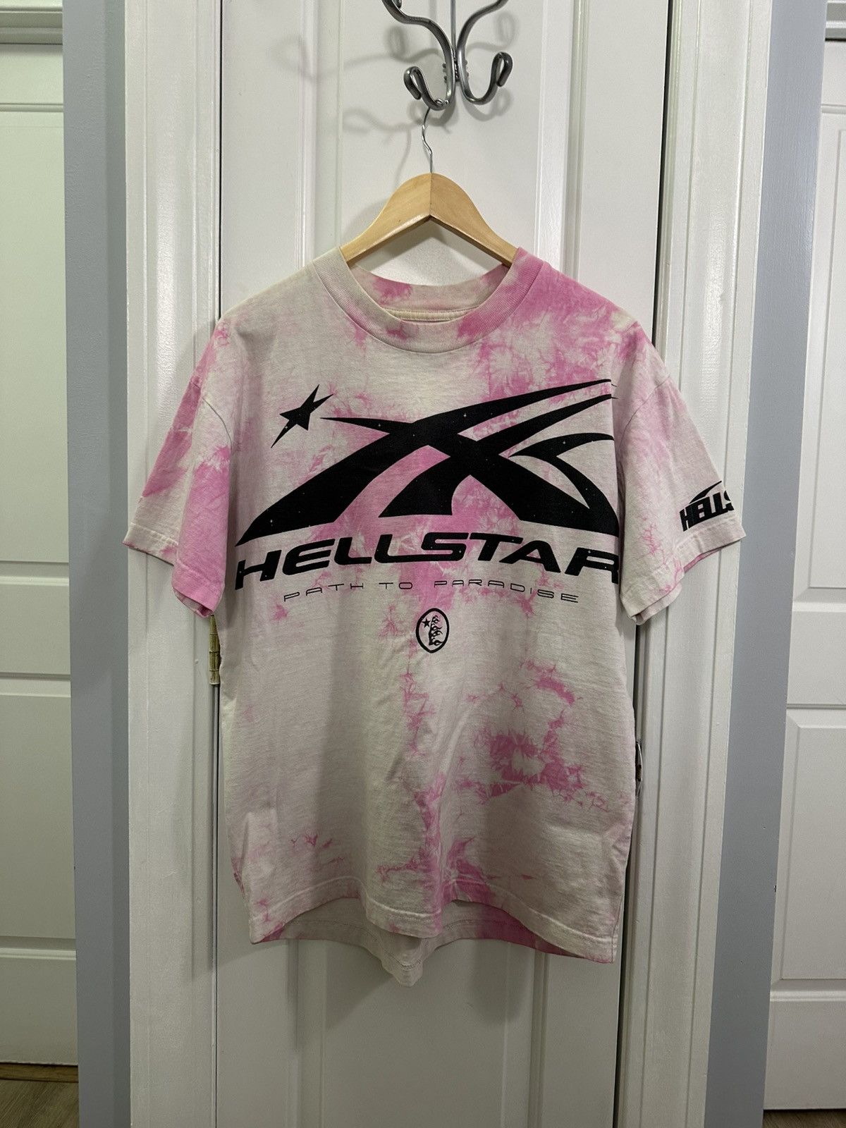 Hellstar Sample Sports Pink Tie-dye Shirts (S)