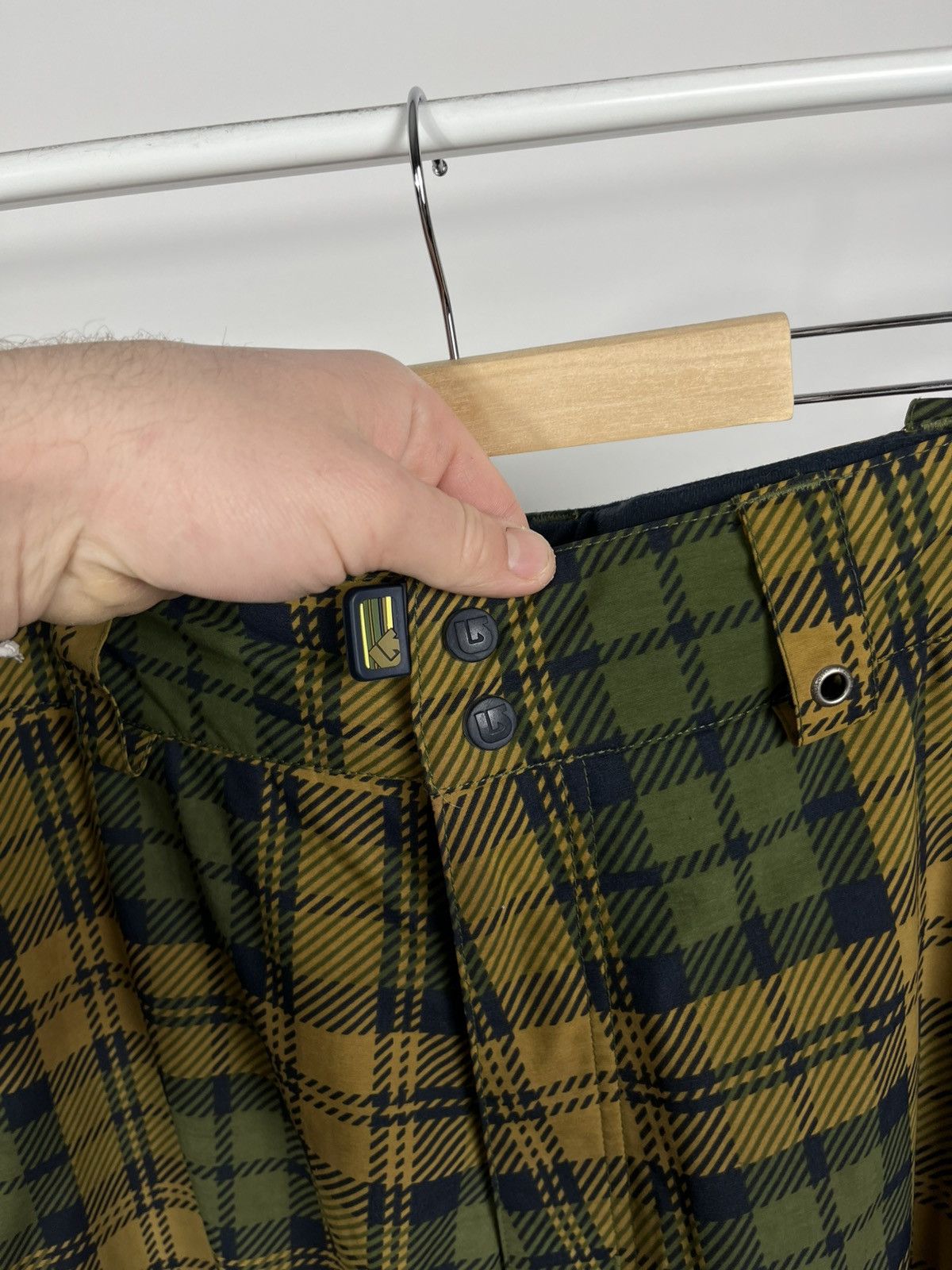 Burton Burton Plaid Snowboard Pants Cargo Shell XL Size US 36 / EU 52 - 4 Thumbnail
